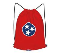 BLWSLC Sac à dos de voyage avec cordon de serrage imprimé drapeau de l'État du Tennessee - Portable - Convient pour les voyages courts