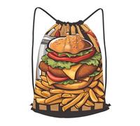 BLWSLC Sac à dos de voyage surdimensionné avec cordon de serrage, sac à dos de gym, sac à cordon de serrage, adapté pour les voyages courts, noir, Medium