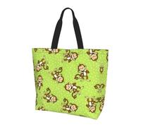 BLWSLC Sac à main rectangulaire imprimé mandala grande capacité pour femme, sac fourre-tout à bandoulière pour les sorties quotidiennes, convient pour les voyages et la salle de sport, Green Clever