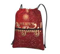 BLWSLC Sac de gym avec cordon de serrage Merry Christmas trop imprimé sac à cordon de serrage recommandé pour les voyages