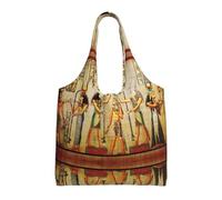 BLWSLC Sac en toile imprimée à une seule épaule pour femme en Égypte ancienne, sac de loisirs adapté pour les voyages ou le shopping