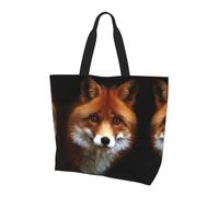 BLWSLC Sac fourre-tout à motif de dauphin amusant qui vous regarde, sac de voyage pour le shopping quotidien, la plage et le fitness, renard, Taille unique