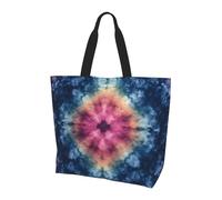 BLWSLC Sac fourre-tout coloré imprimé queue de phénix, grande capacité pour les voyages, le shopping et les vacances à la plage, Dissolution des taches, Taille unique