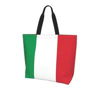 BLWSLC Sac fourre-tout imprimé drapeau canadien, sac à main de grande capacité pour les voyages, le shopping et les vacances à la plage, Drapeau italien, Taille unique