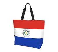 BLWSLC Sac fourre-tout imprimé drapeau de la Serbie, grande capacité pour les voyages, le shopping et les vacances à la plage, Drapeau du Paraguay, One Size