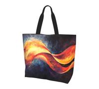 BLWSLC Sac fourre-tout imprimé Quantum Energy Flow, grande capacité pour les voyages, le shopping et les vacances à la plage, Flux d'énergie quantique, One Size