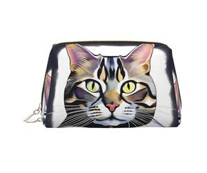 BLWSLC Serious Cat Trousse de toilette portable pour voyage et usage quotidien Motif chat