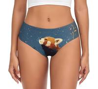 BLWSLC Slip imprimé pour femme avec inscription « Looking up at the starry sky » - Taille basse sans couture - XS à 4XL - S'adapte à tous les types de corps, Noir , 3XL
