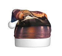 BLWSLC Statue de la Liberté, chapeau de Noël imprimé pour adulte, chapeau de décoration de Noël adapté pour les spectacles sur scène, les fêtes de vacances