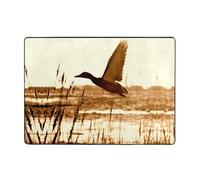 BLWSLC Tapis d'intérieur à motif Duck Fly Upon River, convient pour le foyer, la salle de bain, le salon et la chambre à coucher.