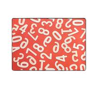 BLWSLC Tapis d'intérieur à motifs Numbers Arts, adapté pour le foyer, la salle de bain, le salon et la chambre.