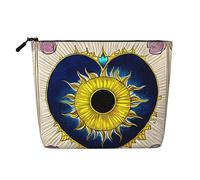 BLWSLC Trousse de maquillage à couche unique imprimée de cœur de dessin animé, sac de rangement, adapté pour le rangement quotidien, un incontournable pour les voyages d'affaires.