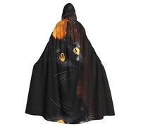 BLWSLC Yeux mendiants. Cape à capuche imprimée, longue cape décorative, adaptée pour le cosplay, les spectacles sur scène ou les fêtes de vacances.