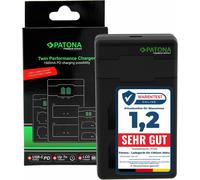 Blx-1 - Pd Performance Chargeur (Max. 1500Ma), Usb-C Mini Dual Lcd - Capable Pd/Qc (161713) Compatible Avec Olympus Om-System Om-1, Om-1 Ii, Om-3, Om1, Om3[Z244]