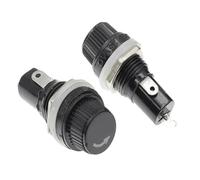 BLX - siège de Tube de sécurité for fusible, 5x20, 6x30MM, siège de bouton noir, PCB 5x20mm, douille de fusible 6x30, 1 pièce(1PC 5x20mm,No Fuse)