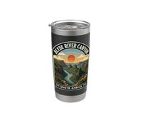 Blyde River Canyon Afrique du Sud Paysage africain vintage Gobelet isotherme en acier inoxydable double paroi