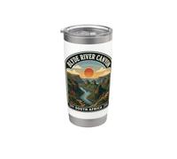 Blyde River Canyon Afrique du Sud Paysage africain vintage Gobelet isotherme en acier inoxydable double paroi