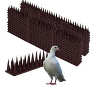 BlyeMichdi 10 m Pic Anti Pigeon en Plastique, 24 pcs Pointes d'oiseaux pour Balcon, Pique Anti Pigeon pour Dissuader Les Oiseaux, Kit Répulsif Oiseaux pour Effrayer Corbeaux, Moineaux, Chats