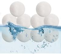 BlyeMichdi Balles Filtrantes Piscine, Cotton Pool Filter Balls, Réutilisables Balles Filtrantes, Suitable for Various Pool Filter Systems, Média Filtre à Fibres pour Piscine, Baignoires, Spa