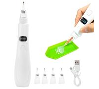 BlyeMichdi Électrique Stylo Diamond Painting avec Pompe à Vide, Stylo de Peinture Diamant Électrique, Outil de Peinture Diamant Rapide, avec 3 Modes et 2 Embouts de Rechange