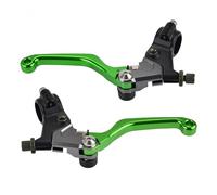 Blyndr Levier de frein et d'embrayage moto Levier de frein et d'embrayage pour motos pour Suzuki DR100, DR125, DR250, DR400, DR500, DS100, DS125 DS185(Set Green)