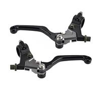 Blyndr Levier de frein et d'embrayage moto Levier de frein et d'embrayage pour motos pour Suzuki DR100, DR125, DR250, DR400, DR500, DS100, DS125 DS185(Set Black)