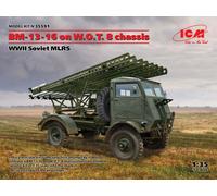 BM-13-16 On W. O.T.8 Chassis, WWII Soviet Mlrs 1:3 5 Plastique Model Kit Icm