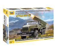BM-21 Grad Lance-roquettes Monté Sur Camion Russe Kit Maquette 1:72