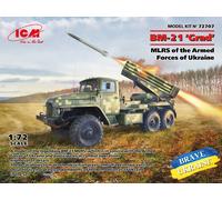 BM-21' Grad ', Mlrs Of The Armed Forces Of Ukraine 1:72 Plastique Model Kit Icm