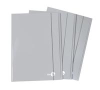 BM BeMore - 0123588 - Dossiers 3 rabats avec élastique - Format A4 - Couverture lourde 700 g/m² - Couverture plastifiée brillante - Lot de 10 pièces - Couleur Business gris clair