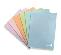 Bm - BeMore - Centus Pastel - 0122727 - Cahier Format A4 - Rayures C - Rayures avec marges pour 4° et 5° élémentaire - Papier 100 g/m² - Couleurs assorties - Lot de 12 pièces