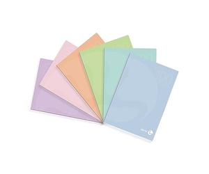 Bm - BeMore - Centus Pastel - 0122728 - Cahier Format A4 - Rayure 5 mm - Tableaux sans marge pour 4° et 5° élémentaires, moyennes et supérieures - Papier 100 g/m² - Lot de 12 pièces