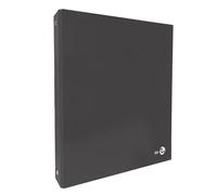 BM BeMore - Classeur à anneaux gris foncé, 0123585 - Dimensions 21 cm x 32 cm - Couverture lourde plastifiée brillante - Lot de 5 pièces - Couleur gris foncé