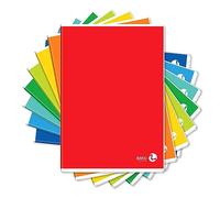 BM BeMore - Color Basic 0110600 - Cahier A4 - Ligné A - Lignes avec marges pour 1ère et 2ème année - Papier 80 g/m² - Couleurs assorties - Lot de 10 - Multicolore