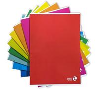 Bm ¿ Bemore ¿ Color Basic 0110601 ¿ Cahier Format A4 ¿ Ligne B ¿ Lignes Avec Marges Pour 3ème Élémentaire ¿ Papier 80 G/M² ¿ Couleurs Assorties ¿ Lot De 10 Pièces