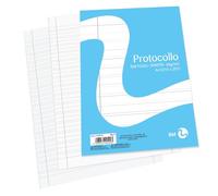 BM BeMore Papier protocole A4, 0109292, lignée B, lignes avec marges 3° élémentaires, papier 60 g/m², blister de 200 feuilles
