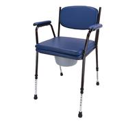 BM MEDICAL Chaise Percée CP-100B Réglable en Hauteur - Seau de Commode Extra-Large de 5L