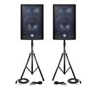 2 enceintes passives 600W 30cm + PIEDS - CÂBLES