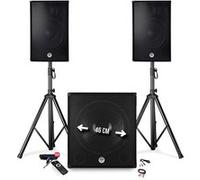 Bm sonic Bms1812 - Enceinte sans fil Bluetooth fonction bass reflex - Noir - Metal noir G