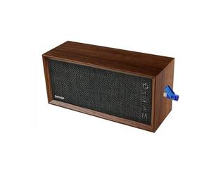 BM SONIC Denver BTS-210GREY Enceinte Bluetooth Portable Stéréo Bois Vintage 10W AUX USB MicroSD + Clé USB 32 Go