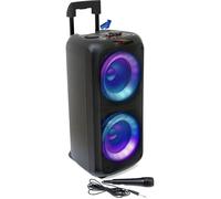 BM Sonic Enceinte Active Ibiza Sound VENUS600 Lumineuse Karaoké 2x8 600W Bluetooth TWS Batterie + Clé USB 32Go