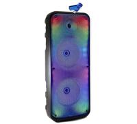 Enceinte Karaoké Lumineuse - Inovalley - Ka25-fire - Bluetooth V5.0 - 64 Cm - 850 W - Noir- USB - télécommande