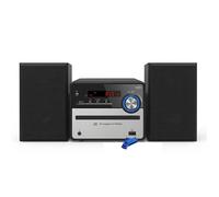 INOVALLEY Chaîne HiFi Bluetooth 5.0 Lecteur CD MP3 USB FM 2x25W Noir CH37-BTH + Clé USB 32 Go