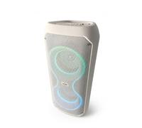 BM SONIC INOVALLEY Enceinte Bluetooth 400W Blanc LED RGB Karaoké TWS Radio FM Batterie Rechargeable KA-08
