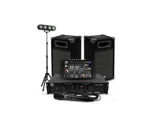 BM Sonic Kit Sonorisation DJ 300W BMS-DJ300 Enceintes Ampli Table de Mixage Bluetooth USB Micro Clé USB 32Go