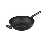 BM TOOLS Techwood TAF-30WO - Wok de 30cm en aluminium forgé, Lavable en machine, Utilisable sur tous types de feux