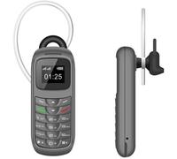 BM70 GSM Téléphone Portable Mobile Mini -Mini composeur sans Fil, Casque Bluetooth, gris-Support Nano Carte SIM