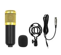 BM800 Microphone à condensateur professionnel pour studio de streaming en direct avec support anti-chocs et bras en ciseaux Idéal pour instrument vocal Faible bruit Large réponse en fréquence