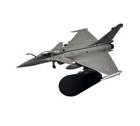 BMAONZ 1/100 pour Rafale C Fighter Jet Modèle Moulé sous Pression Modèle Statique Série Grise Décoration Ou À Collectionner Modèles Préfabriqués à l'échelle D'avions(Gray)
