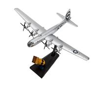 BMAONZ 1:144 pour B29 Superforteresse Bombardier Argent Hiroshima Nagasaki B-29 Modèle d'avion en Alliage Jouet Modèles Préfabriqués à l'échelle D'avions(Silver B)